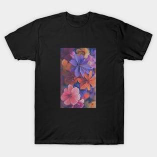 Flowers with colorful design T-Shirt